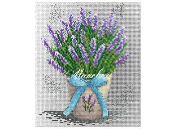 Лаванда М-1272  ВДВ набір для вишивання нитками Лаванда М-1272  ВДВ набір для вишивання нитками