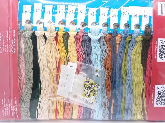 Набір для вишивання нитками М-0308 Родинні історії (кролики), ВДВ семплер