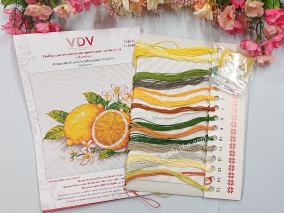 Набір для вишивання нитками Лимон М-309 ВДВ