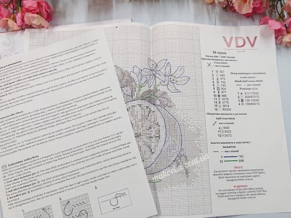 Набір для вишивання нитками Лимон М-309 ВДВ