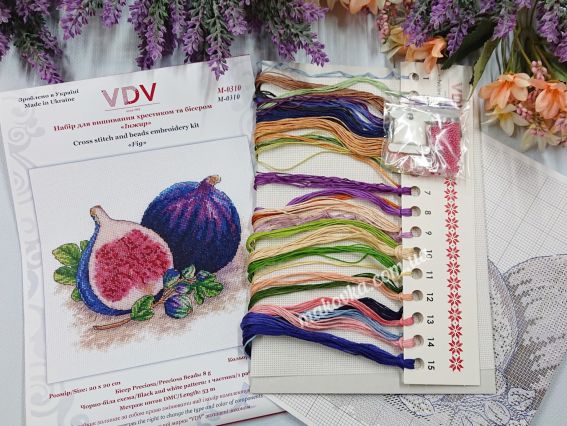 Набір для вишивання нитками та бісером Інжир, М-310 ВДВ