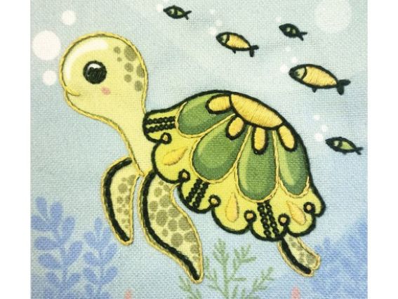 Вышивка декоративными швами ТВ-10 Черепашка, ВДВ Вышивка декоративными швами ТВ-10 Черепашка, ВДВ