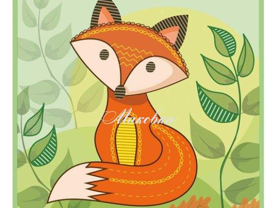 Вишивка декоративними швами ТВ-12 Лисичка, ВДВ