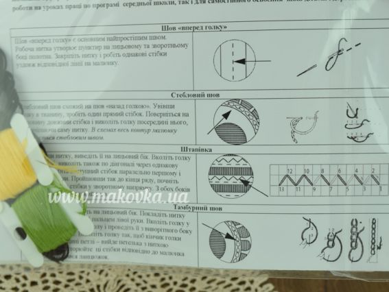 Лисичка, канва всі види швів з нитками, ТВ-12 ВДВ