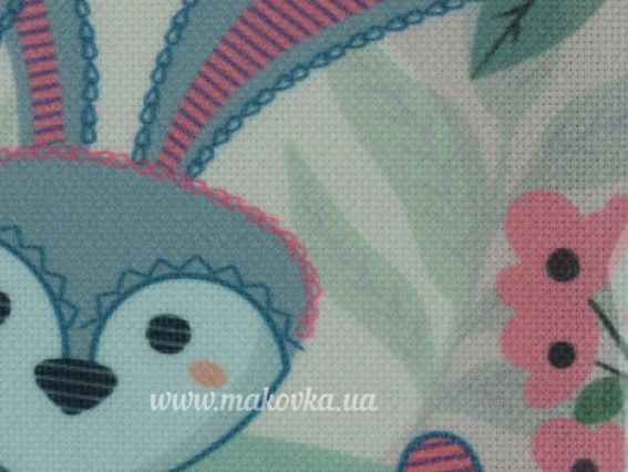 ТВ-13 Зайчик, канва усі види швів з нитками, ВДВ