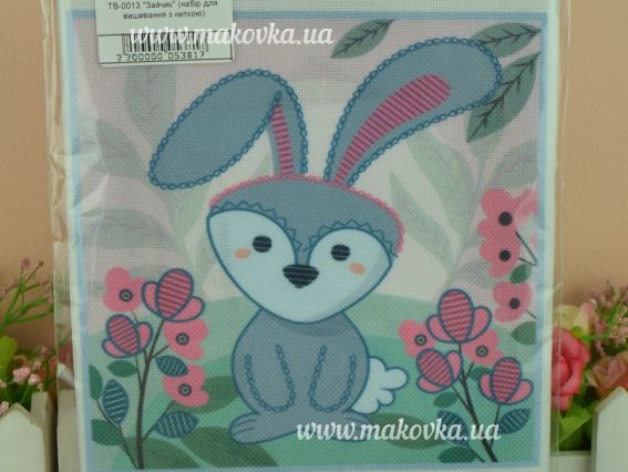 ТВ-13 Зайчик, канва усі види швів з нитками, ВДВ