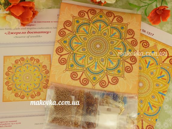 ТН-1217  Джерело достатку ВДВ набір для вишивання бісером та пайетками