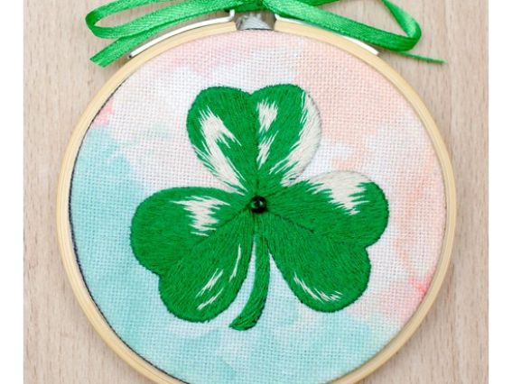 Конюшина, вишивка бісер і нитки, 9 см,  без п'ялець ВДВ ВК-1021