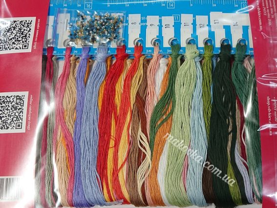 Набор для вышивания нитками М-0289 Зимняя сказка , ВДВ  семплер