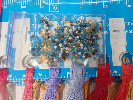 Набор для вышивания нитками М-0289 Зимняя сказка , ВДВ  семплер