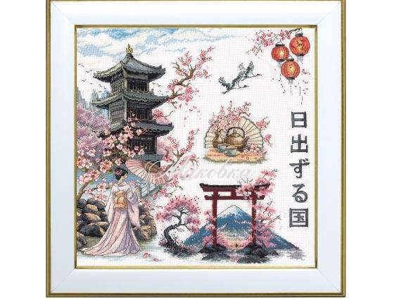 Цветение сакуры М-0306 ВДВ набор для вышивания нитками