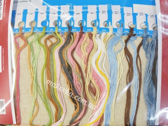 Набір для вишивання нитками двох іграшок М-0322 , Ведмедики, ВДВ