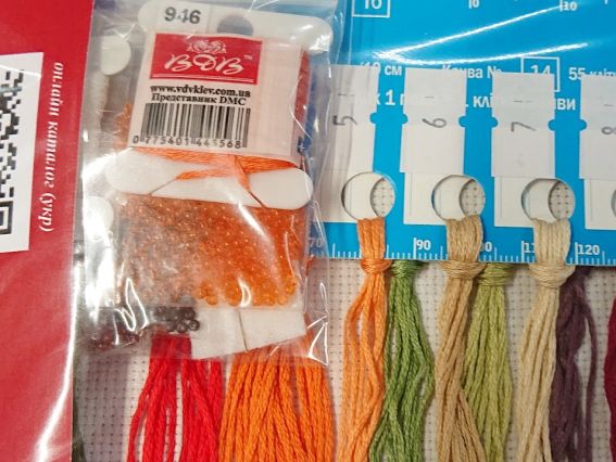 Набор для вышивания нитками М-0325 Хурма , ВДВ  