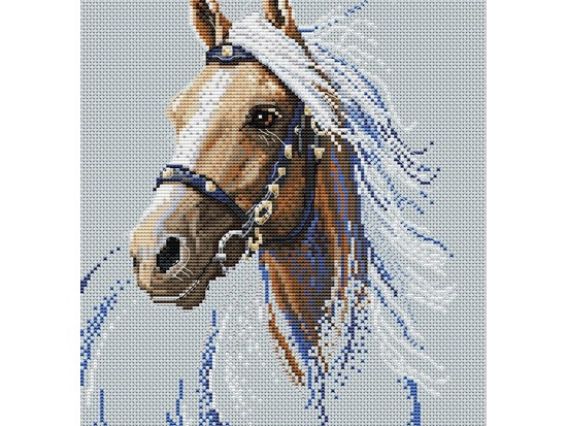 набір для вишивання хрестиком М-1333 Блискавка (кінь), ВДВ