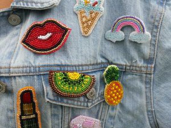 Набір для вишивання прикраса БР-010 Броши Морозиво, авокадо, ВДВ