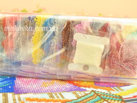 Набор для вышивания с чешским бисером ТН-1263  Под парусами мечты ВДВ