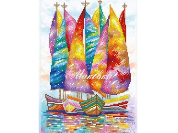 Вышивка бисером Под парусами мечты, ТН-1263 ВДВ