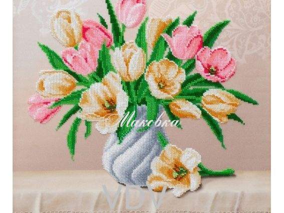 Вышивка бисером Нежный букет, ТН-1253 ВДВ