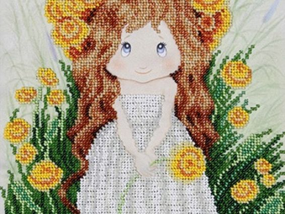 Вышивка бісером Девочка-одуванчик, ТН-0202 ВДВ Вышивка бісером Девочка-одуванчик, ТН-0202 ВДВ