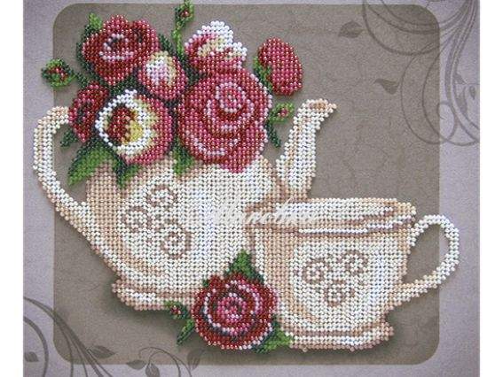 Вишивка бісером Вінтажний натюрморт, ТН-0226 ВДВ Вишивка бісером Вінтажний натюрморт, ТН-0226 ВДВ