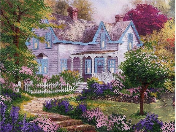 Вышивка бісером Загородный домик, ТН-0304 ВДВ Вышивка бісером Загородный домик, ТН-0304 ВДВ