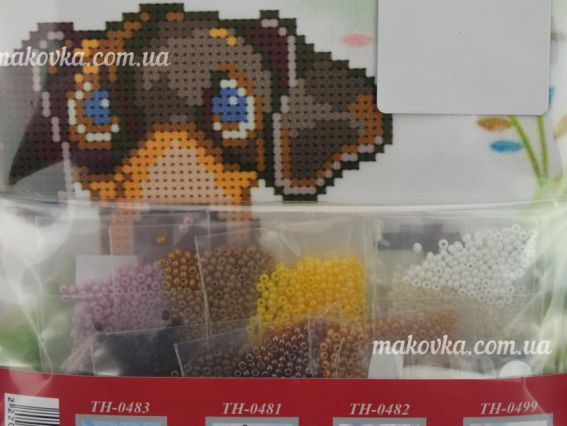 ТН-0484 Собачка такса, ВДВ, набір для вишивання бісером