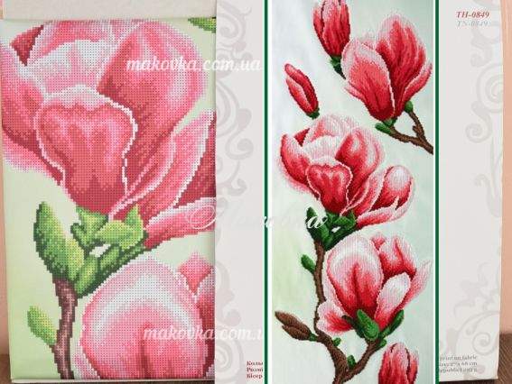 Вышивка бісером Магнолии ТН-0849 ВДВ Вышивка бісером Магнолии ТН-0849 ВДВ