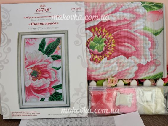 ТН-0860 Пишна краса ВДВ, набір для вишивання бісером