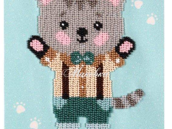 Вишивка бісером Котик ТН-0884 ВДВ