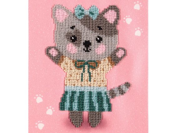 Вишивка бісером Кішечка ТН-0886 ВДВ