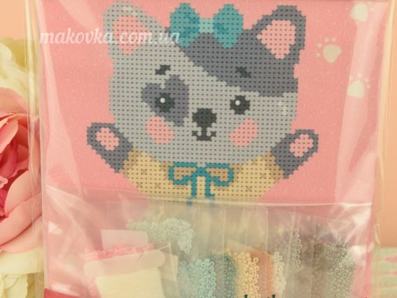 ТН-0886 Киця, ВДВ, набір для вишивання бісером