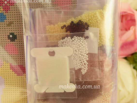 Набор для вышивания с чешским бисером Кошечка ТН-0886 ВДВ