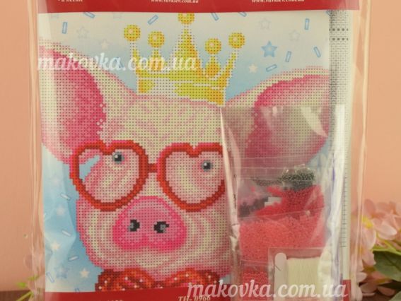 ТН-1082 Король вечірок (порося), ВДВ, набір для вишивання бісером