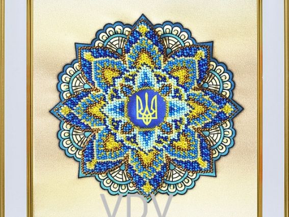ТН-1378 Мандала Победа Украины ВДВ, набор для вышивания бисером