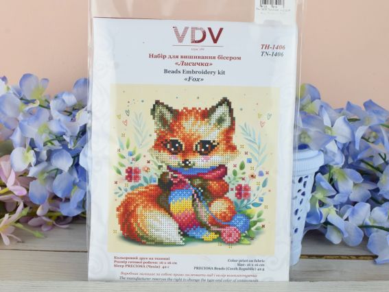 ТН-1406 Лисичка ВДВ, набір для вишивання бісером