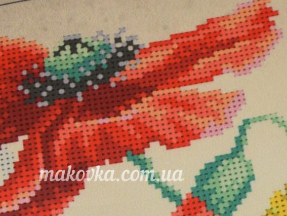 ТН-0793 Польові квіти , набор для вишивання бісером, триптих