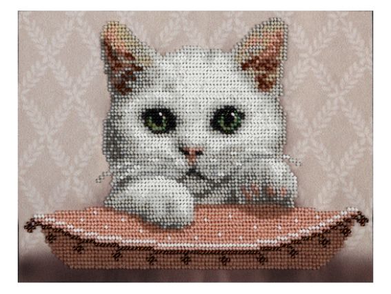 ТН-0827 Киця Мася, ВДВ, н-р для вишивання бісером