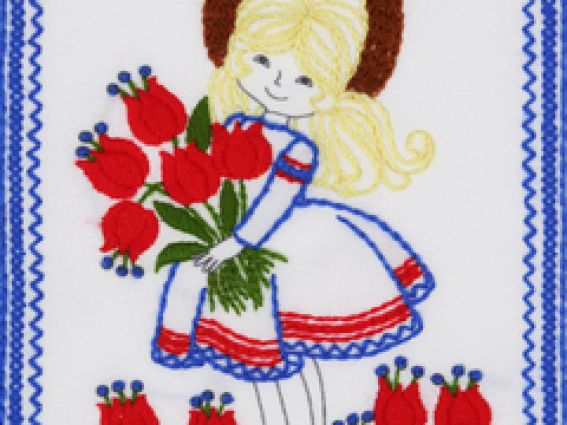 Вишивка декоративними швами Дівчинка, ТВ-04, ВДВ Вишивка декоративними швами Дівчинка, ТВ-04, ВДВ