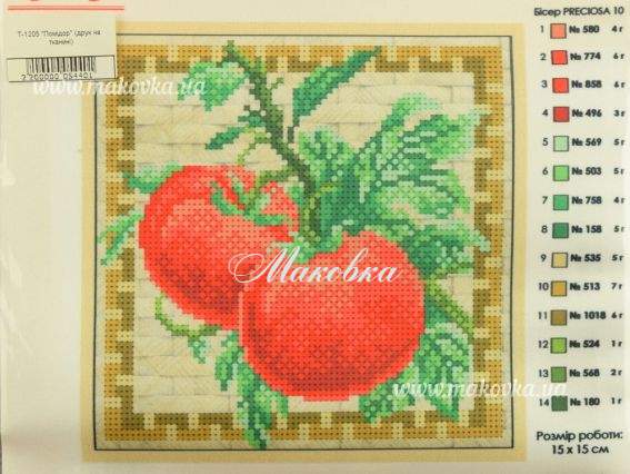 Схема (рисунок) на ткани Помидор Т-1205 ВДВ