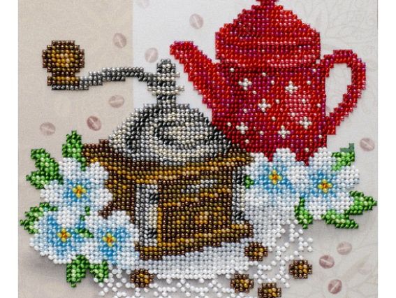 Т-1229 Кавовий настрій, 16х16 см, друк на тканині, ВДВ