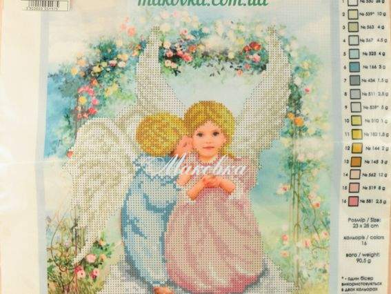 Схема (рисунок) на ткани Ангелочки, Т-1234 ВДВ Схема (рисунок) на ткани Ангелочки, Т-1234 ВДВ