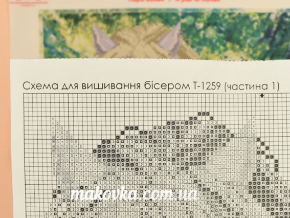 Т-1259 Пара коней , друк на тканині під вишивку бісером, ВДВ