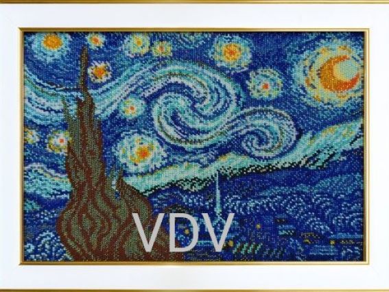 Т-1385 Зоряна ніч, друк на тканині під вишивку бісером ВДВ