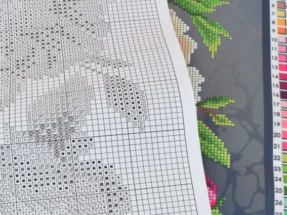 Т-1389 Півонії, друк на тканині під бісер, ВДВ