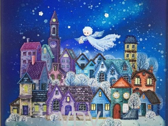 Т-1391 Зимове чудо, друк на тканині під вишивку бісером ВДВ