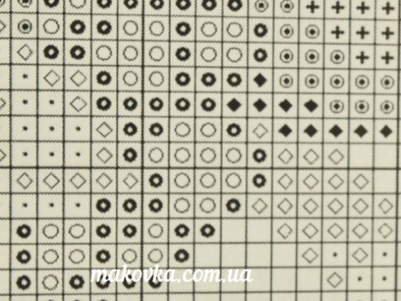 Т-0541 Герб з квітами, друк на тканині для вишивання бісером, 27х27,5 см  ВДВ 