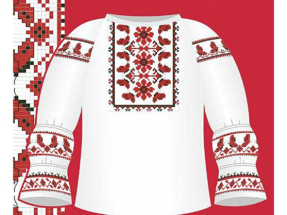 Схема бумажная Сорочка для девочек СД1-001, размер 26-30, ВДВ Схема бумажная Сорочка для девочек СД1-001, размер 26-30, ВДВ