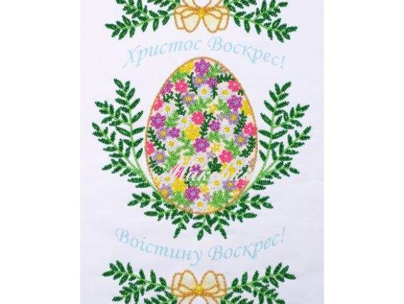 Рушнык пасхальный РС Т-23 Пасхальное яйцо, печать на ткани 33х45 см, ВДВ Рушнык пасхальный РС Т-23 Пасхальное яйцо, печать на ткани 33х45 см, ВДВ