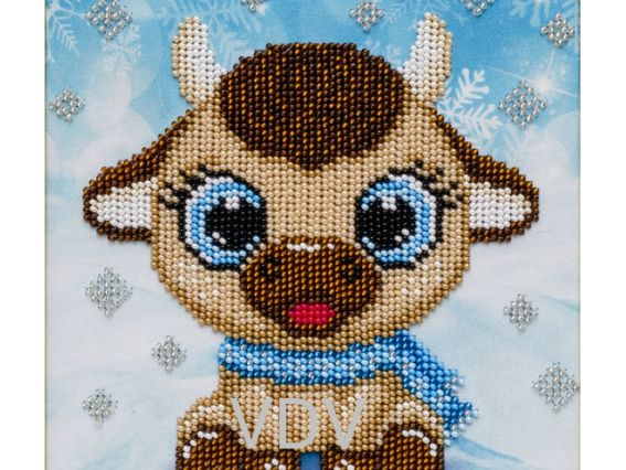 Т-1279 Символ року (бик), друк на тканині під вишивку бісером, ВДВ