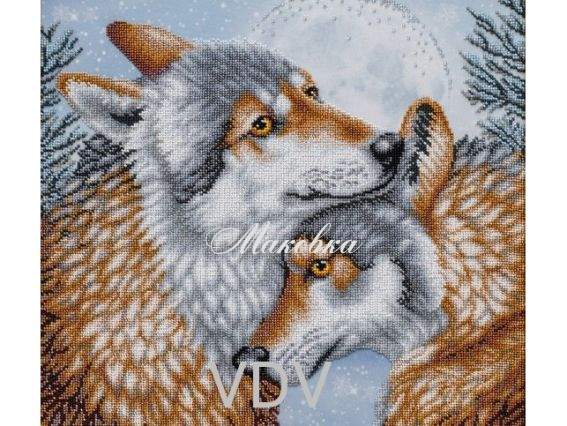 Схема (малюнок) на тканині Повінчані природою назавждиТ-1295 ВДВ під бісер